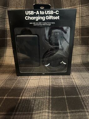 USB-A to USB-C Charging Giftset - Black